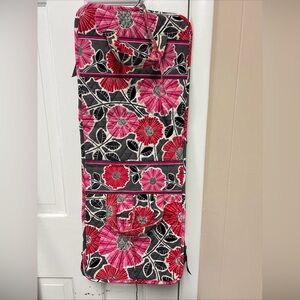 Vera Bradley Hanging Travel Cosmetic Bag Cheery Blossoms Pink Floral - Very Nice